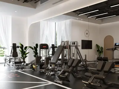 Modern Gym 3D model