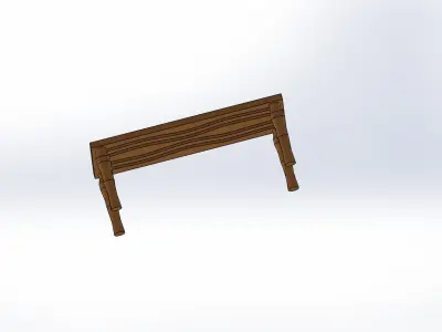 Wooden Table 3D MODEL 3D print model