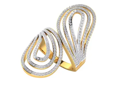  Women Ring Render 3dm STL MTL SLC JCD OBJ FBX Details 3D print model 22