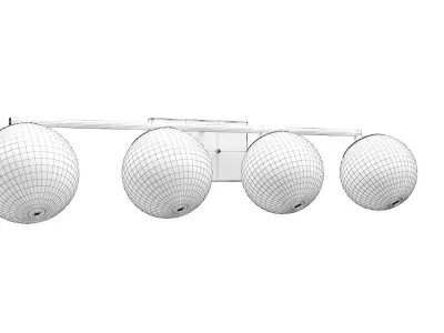 Mod 4-light Bath Vanity Wall Light P2857 3D model