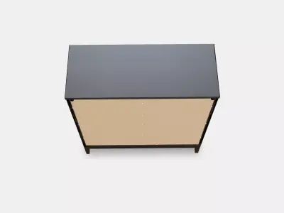 IDANAS Cabinet with bi-folded glass doors Low-poly 3D model