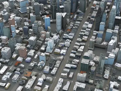 City 97 Low-poly 3D model