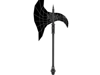 Low Poly Axe 010 Low-poly 3D model