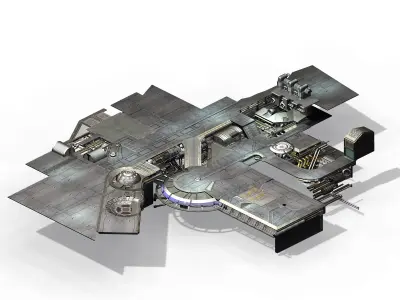 Titan - small base - floor 3D model