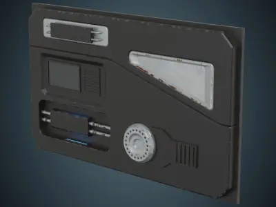 Sci Fi Prop 1B Low-poly 3D model