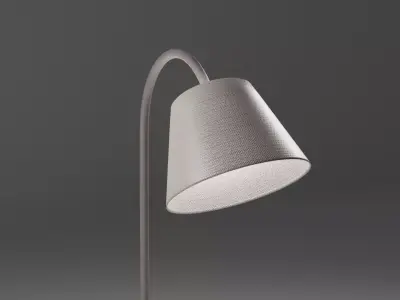 Floor Lamp Low-poly 3D model 32