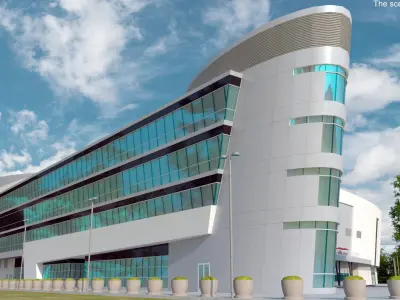  Modern Indoor Arena Building 