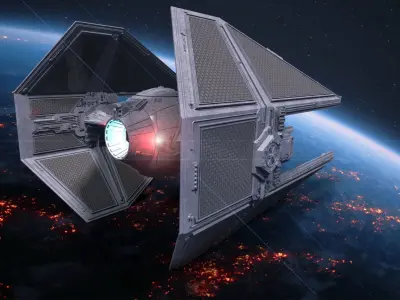 STAR WARS EMPIRE TIE STARFIGHTERS READY TO PRINT 3D Model Pack