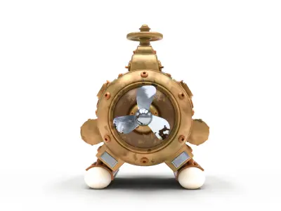 Steampunk Submarine 3D model