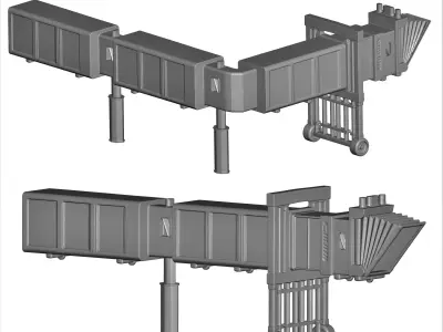 airport air bridge  3D print model