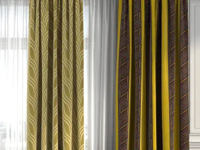 Curtain Set 257 3D model