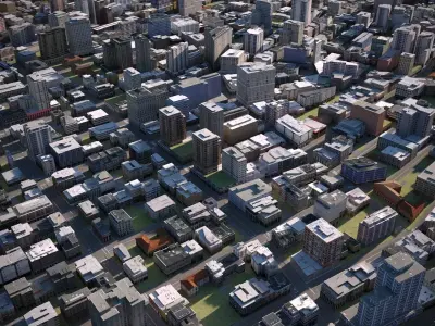 City 29 Low-poly 3D model