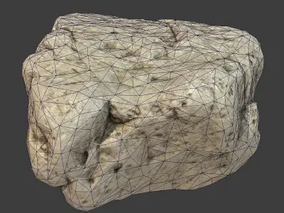Peggy Stone Low-poly 3D model