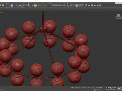 HUTCHINSON CHANDELIER Low-poly 3D model