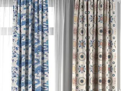 Curtain Set 104 3D model