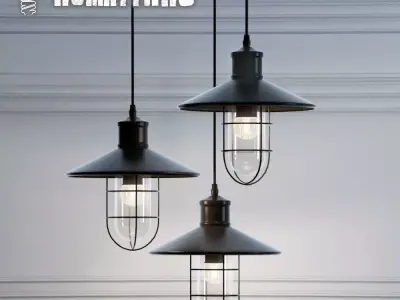 Hanging lamp Romatti Castle color 3D model