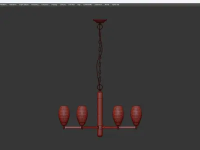 Julian Chandelier 68 Low-poly 3D model