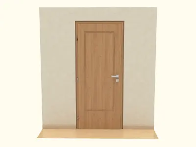 Wooden Door Free 3D model purchase