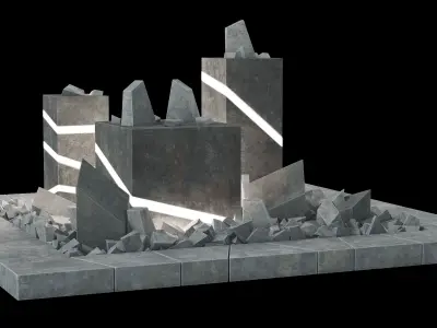 Flowerbad box light 3D model