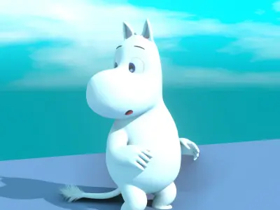 Moomin Model Pack Free low-poly 3D model