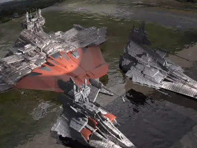 Royal Assassin Cruise Ship 6 designs 3D model