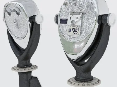 Coin Operated Telescope 3D model