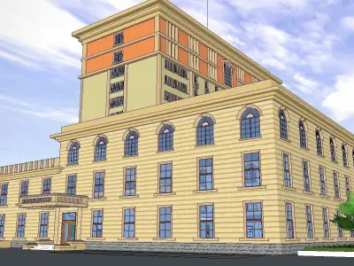 vacation spot-Resort-Fashion Leisure Hotel-0217 3D model