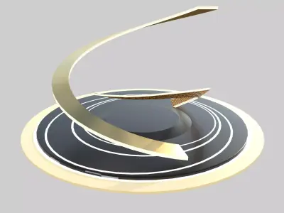Spring Stage Low-poly 3D model