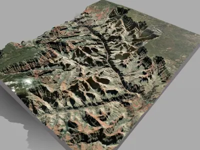 Seven mountain landscapes 3D Model Pack