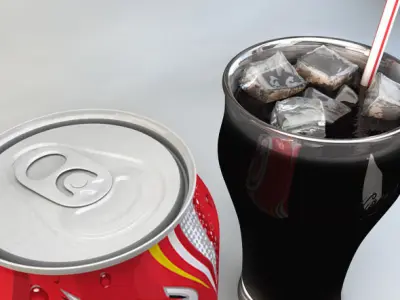 Cola can 3D model