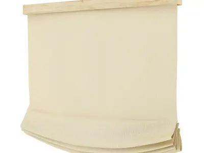 Beige Window Blinds 3D model