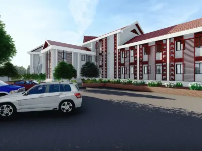 Laos Xiangkhoang Provine Office 3D model