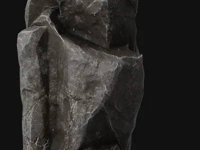 Gameready Realistic Rock 3D Model Low-poly 3D model
