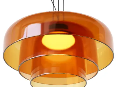 Nordic Designer Creative Medieval Glass Pendant Lights Low-poly 3D model