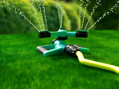 Spinning Garden Water Sprinkler 3D model