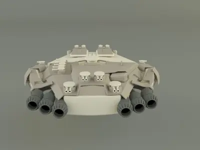  fantastic spacecraft 3D model