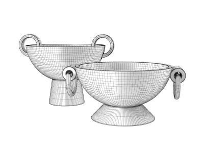 Ceramic Vases Set 2 3D model