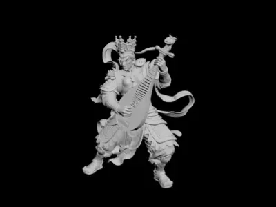 Chinese Zhong Kui 3D model