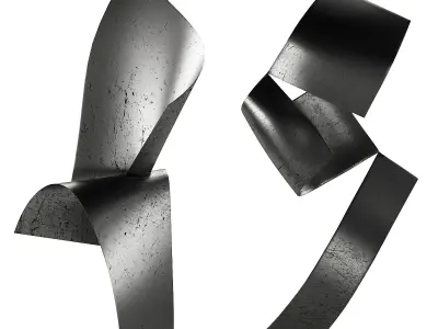 288 interior sculptures 07 metal wall sculptures P03 3D model