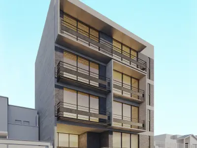 Apartments Building 3D model