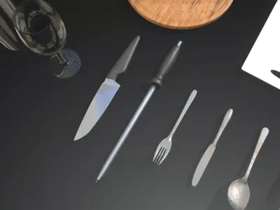 KITCHEN PACK  Low-poly 3D model