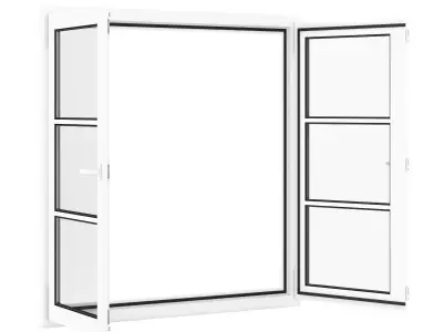 Plastic Window 1522mm x 1520mm 3D model