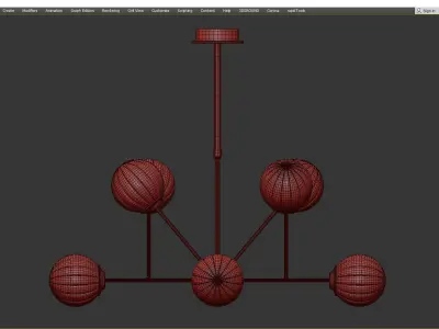  Proto Chandelier Low-poly 3D model