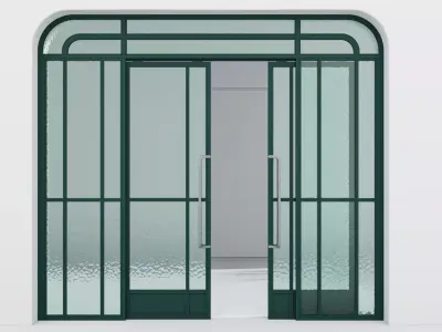 Aluminium door 351 3D model