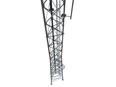 Telecommunication Tower 05 Low-poly 3D model