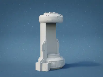 Fusion Capsule Low-poly 3D model