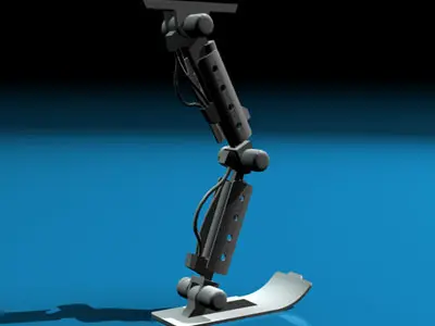 Robot leg 3D model