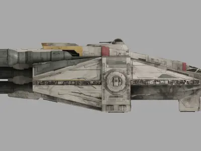 VCX-100 Ghost Remastered - Star Wars Ahsoka 3D model