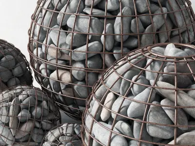 Gabion sphere form 3D model