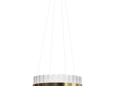 Textured Glass Chandelier 3D model